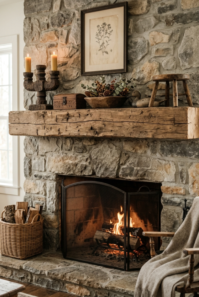 Weathered wood decor