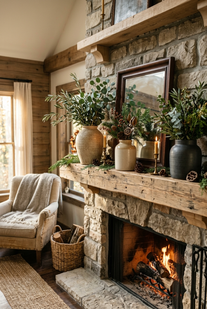 Seasonal greenery accents