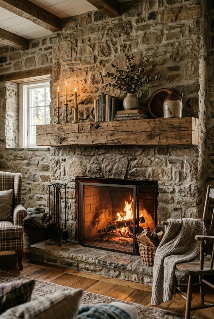 Stone wood combination