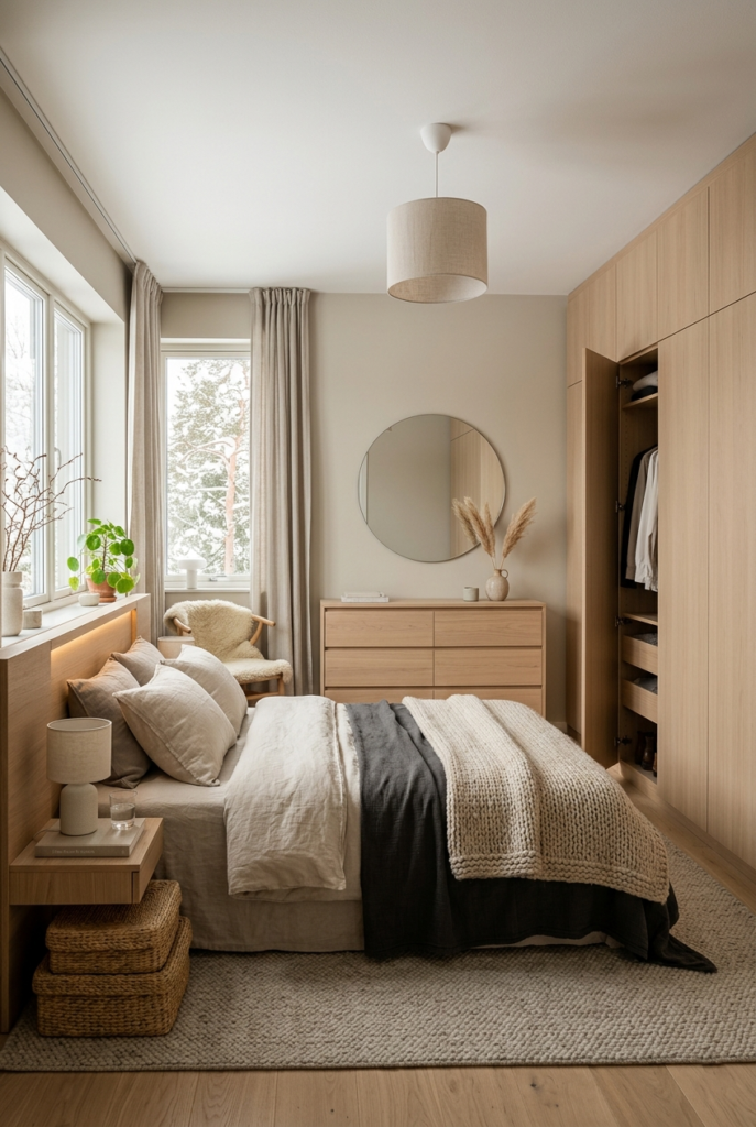 Hidden bedroom storage