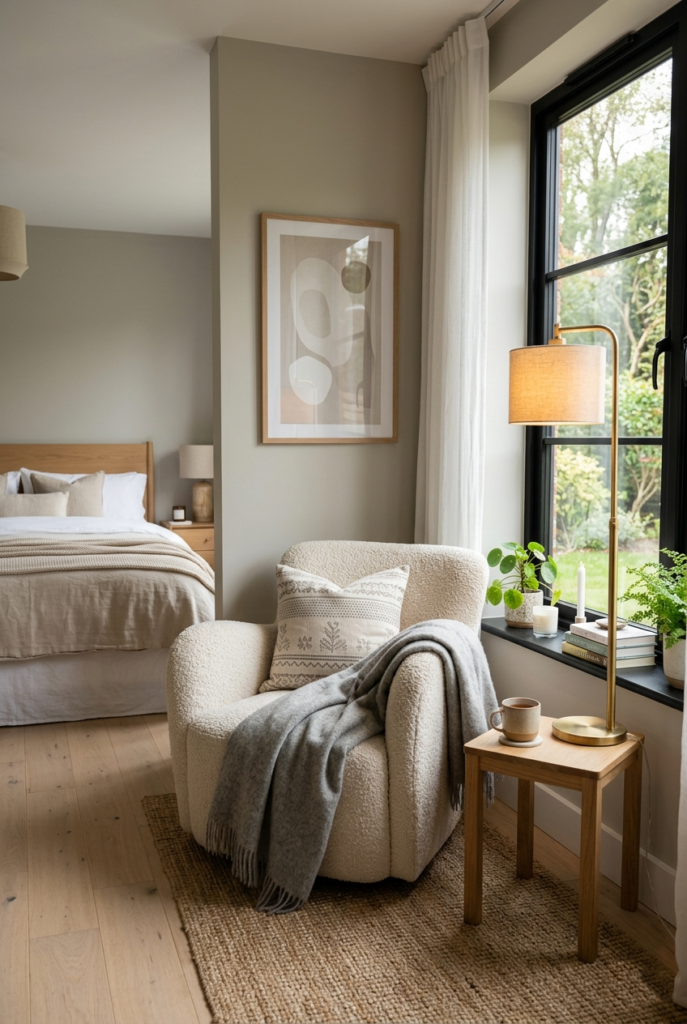 Cozy reading corner