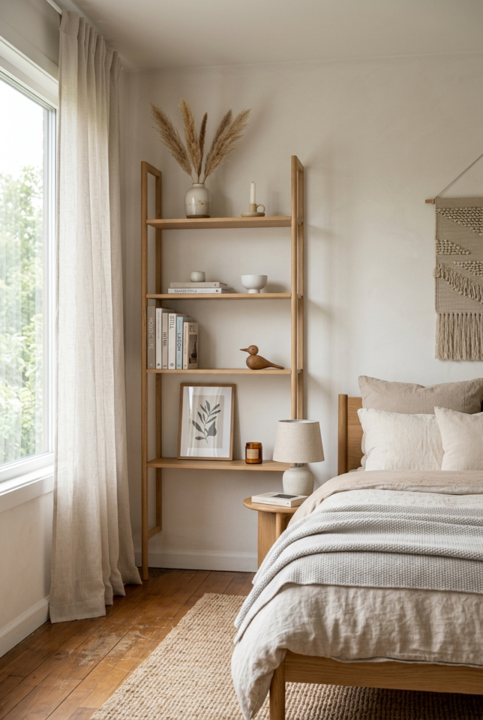 Simple shelf styling