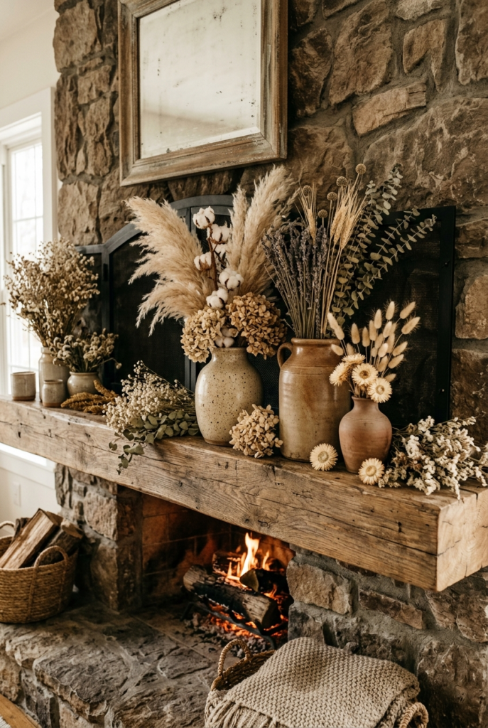 Dried flower decor