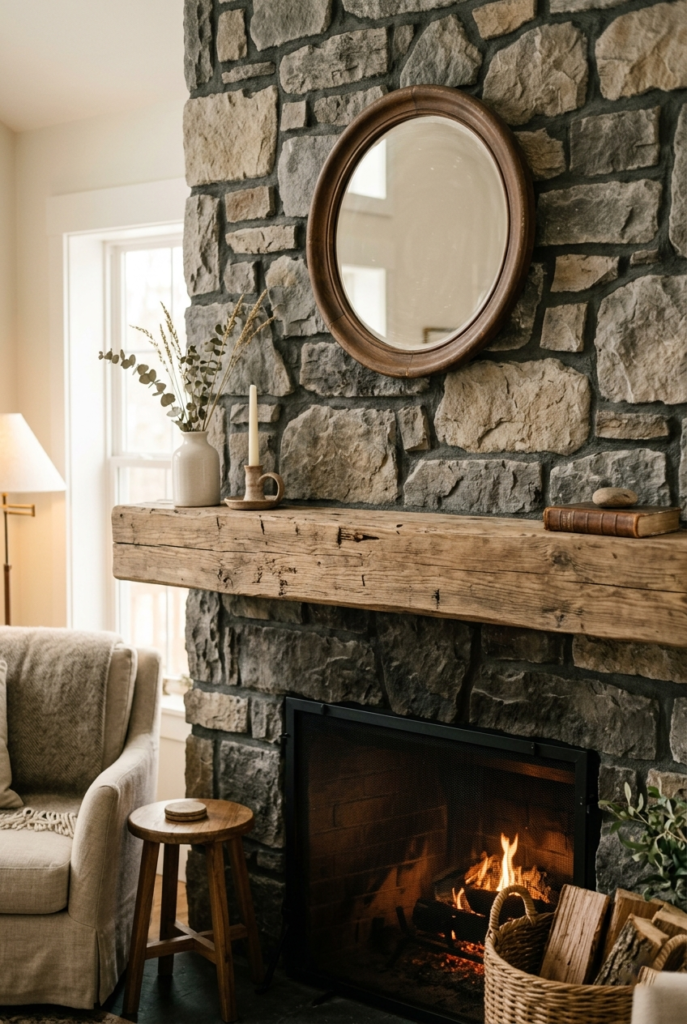 Open mantel space
