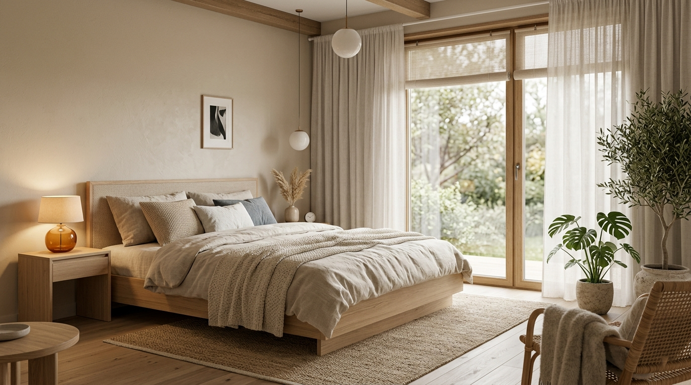Scandinavian bedroom design
